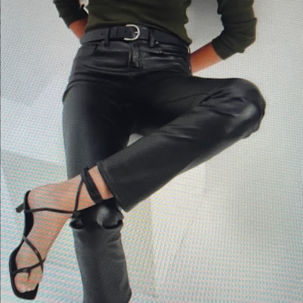 New! GAP Vintage Slim High Rise Faux Leather Pants Black Size‎ 29 SHORT NWT